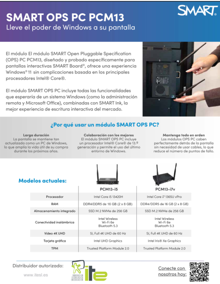 OPS SMART - Modulo OPS -  PC PCM13-i5-16gb-256gb