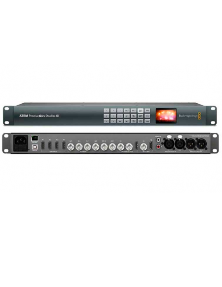 Mezclador para producciones en Ultra HD 4K. Tecnología 6G-SDI compatible con formatos en SD, HD y Ultra HD.